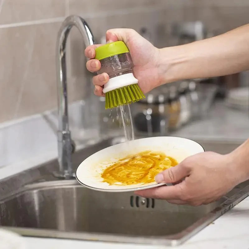 CleanEase Soap Dispensing Scrub Brush