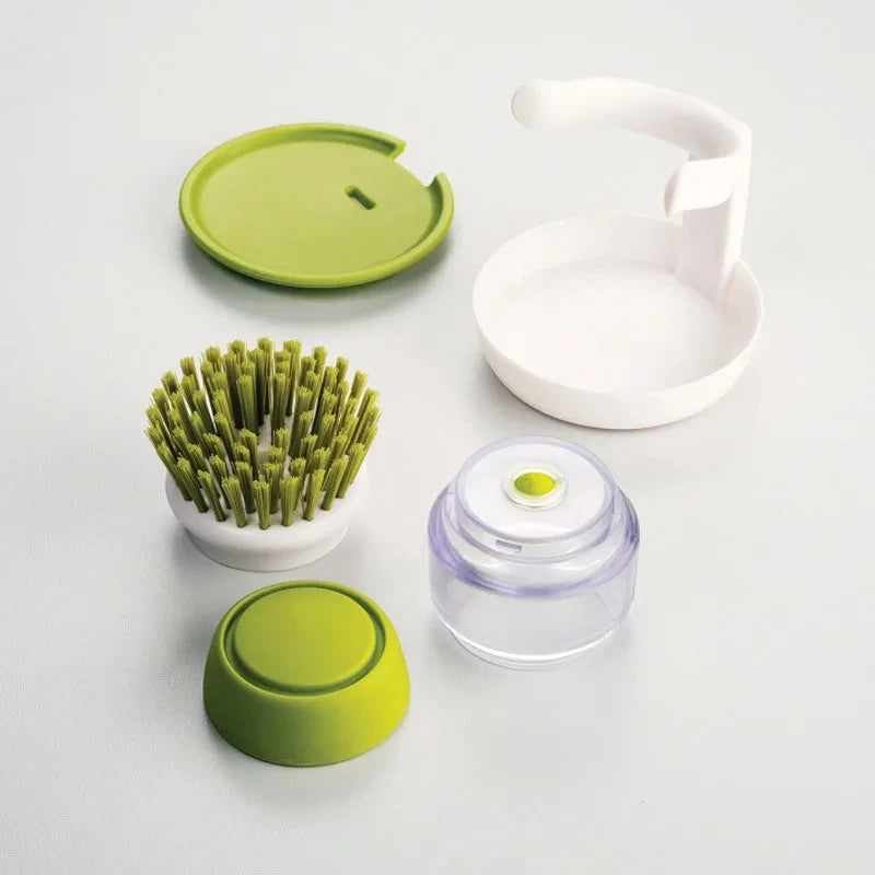 CleanEase Soap Dispensing Scrub Brush