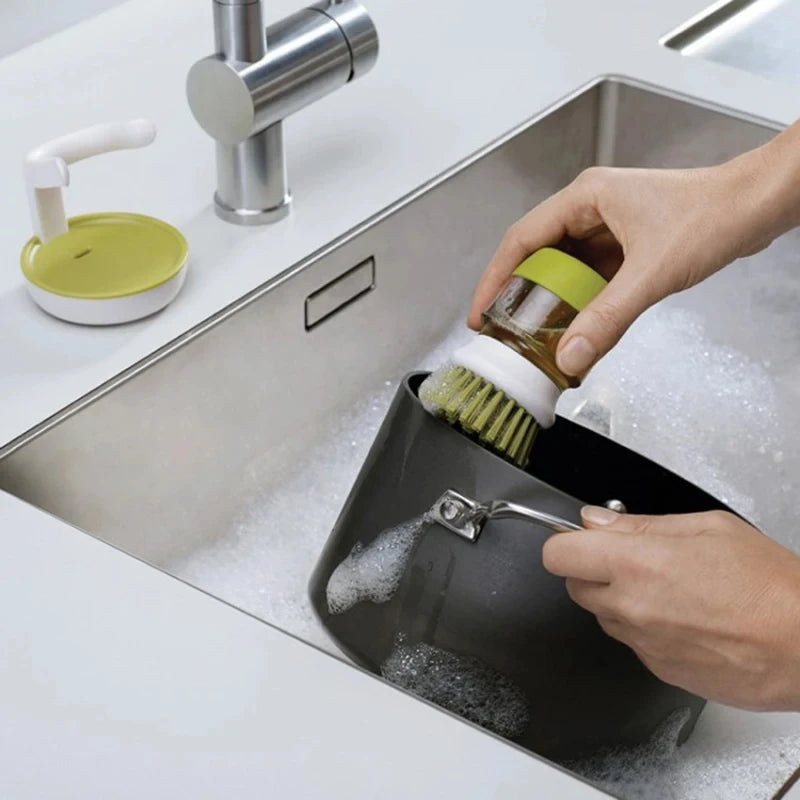 CleanEase Soap Dispensing Scrub Brush